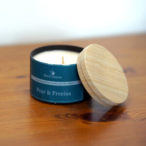 Pear & Freeisa 155g Soy Wax Candle In Tin