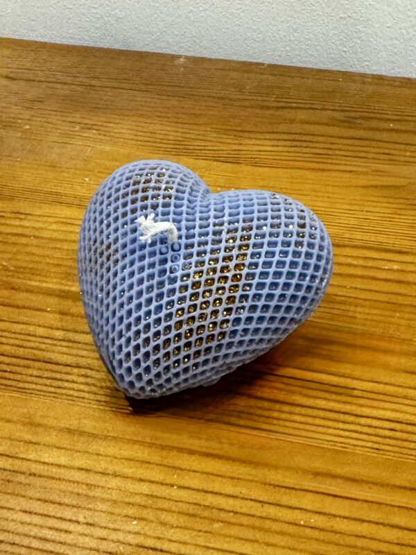Heart Candle Lavender