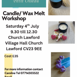 Candle & Wax Melt Workshop 4th July