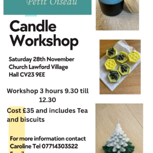 Candle & Wax Melt Workshop 28th November